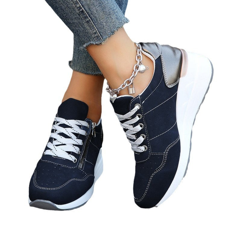 Fashion Chunky-soled Sneakers Outdoor Walking Running Casual Shoes For Women
